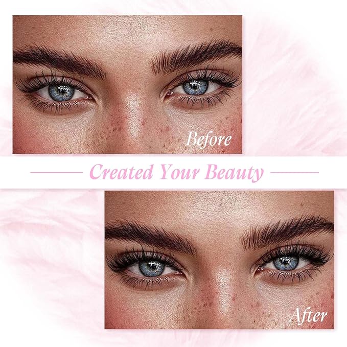 Lash Clusters 20mm Individual Lashes Cluster Black Volume Eyelash Clusters Long Individual Lash Extensions D Curl Cluster Lashes DIY Eyelash Extension (40D-0.07D, 20mm)