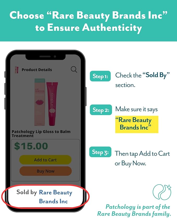 Patchology Lip Gloss for Women - Glossy, Clear Shine Hydrating Lip Balm with Aloe, Honey, Goji Berry Oil - Moisturizing Lip Treatment for Dry, Cracked Lips - Light, Clean for Soft, Smooth Lips (15ml)