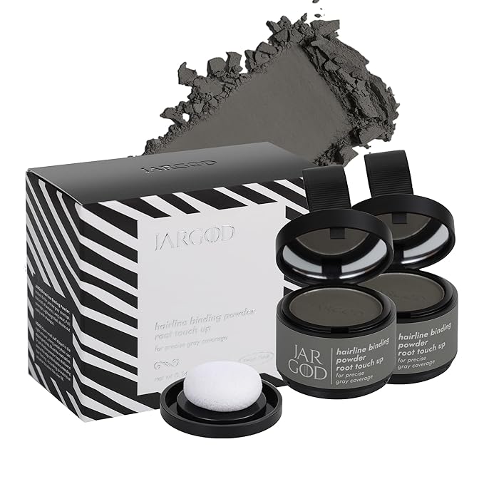 Root touch up powder Hairline Powder for root cover up temporary root concealing powder for Women & Men, for instant gray hair cover up (Ash Brown, 0.14 Ounce (Pack of 2))