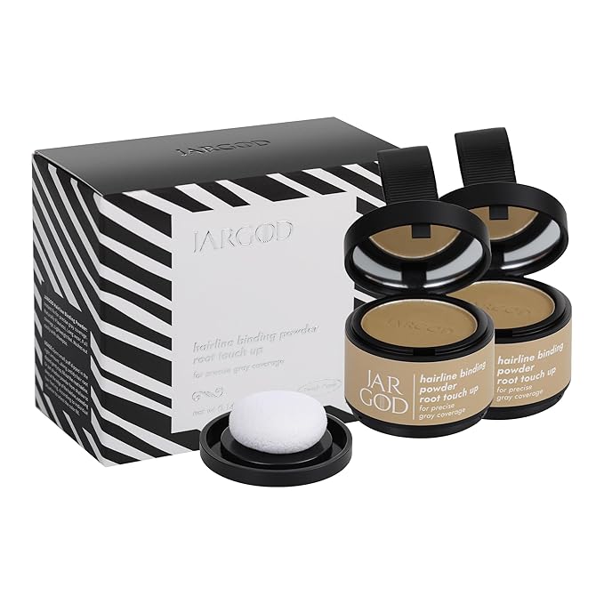 Root touch up powder Hairline Powder for root cover up temporary root concealing powder for Women & Men, for instant gray hair cover up (Dark Blonde, 0.14 Ounce (Pack of 2))