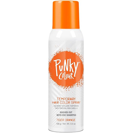 Punky Temporary Hair Color Spray – Tiger Orange, Instant Vivid Temporary Hair Dye for Women, Wash Out, Hair-Color Spray, 3.5 oz, 1 Pack