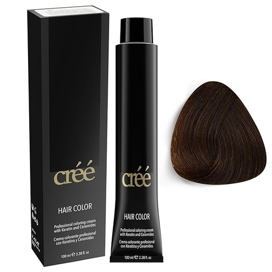 Cree Professional 5.3 - Light Golden Brown Permanent Hair Color - Long Lasting, Rich Vibrant - Gray Coverage 100ml - 3.4 fl.oz.
