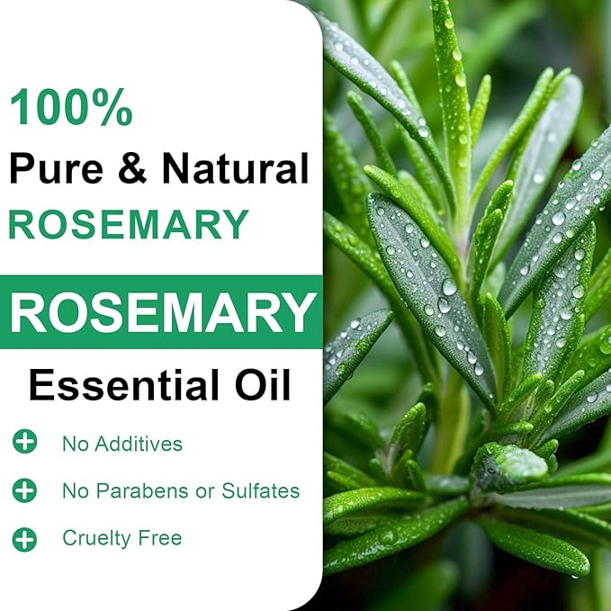 Rosemary for Women & Men Hair Growth Serum Roll-on, Growth Treatment for Thinning & Hair Loss, Reduces Hair Fall, Regrow Fuller Thicker Hair, Results in 8–15 Weeks, 2-Month Supply, 2x0.6fl oz/18mL