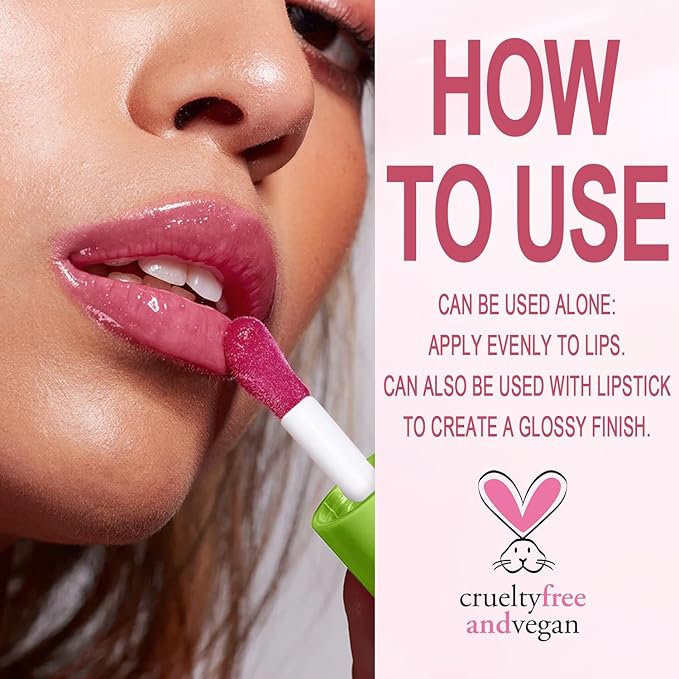 6Pcs Hydrating Lip Oil, Mini Lip Glaze Shiny Transparent Lip Glow Oil, Nourishing & Non-sticky Long Lasting Fresh Clear Smooth Lip Care Plumping Lip Oil (6PCS)