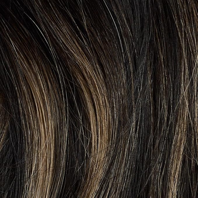 Luxy 100% Remy Human Hair, Classic 160g Clip-In Hair Extensions - 10 Wefts Multi-Dimensional Color for Natural Blending, Adds Volume & Length, Easy Apply & Remove 16" Off Black Bronde