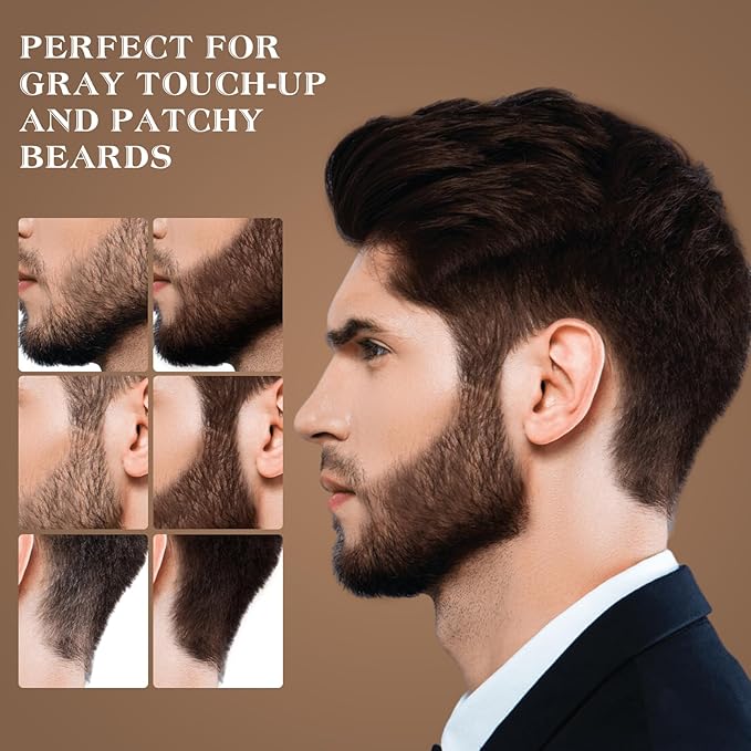 Hairline Shadow Powder, Black, Root Touch Up Powder for Instantly Gray Hair Cover Up, Women Color Root Coverage for Thinning Grey, Mens Roots Concealer for Hair Loss Beard Line, #5