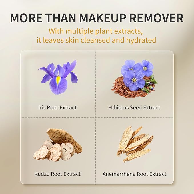 Makeup Remover Cleansing Balm - Instantly Melts Waterproof Mascara & Long-Wear Makeup, No Residue, Gentle for Sensitive Skin