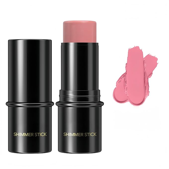 MAEPEOR Cream Blush Stick 15 Colors Lightweight Blendable Contour Highlighter Blush Stick Long Lasting Waterproof Blusher Pen (Blusher 13)