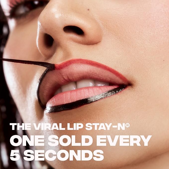 Sacheu Lip Liner STAY-N Peel Off Lip Stain — Long Lasting Matte Lip Tattoo Transfer Proof Lipstain Infused with Hyaluronic Acid & Vitamin E for All Skin Types — Vegan & Cruelty-Free, leftonRED