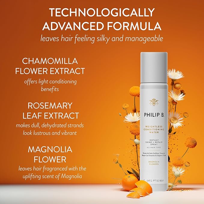 PHILIP B Weightless Conditioning Water - 5.07 fl. oz. (150 ml) - Restores Bounce and Smoothness, Giving Hair Shine & a Fuller Appearance
