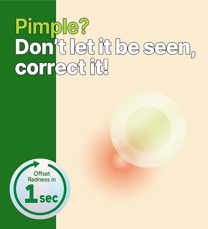 Troubless Invisible Plus Spot Patch The Red Correct - Thin Hydrocolloid w/ 98% Tea Tree Extract for Redness - High-Absorption, Seamless Adhesion & Easy-Wear Zit Patches for Face (96 ea)