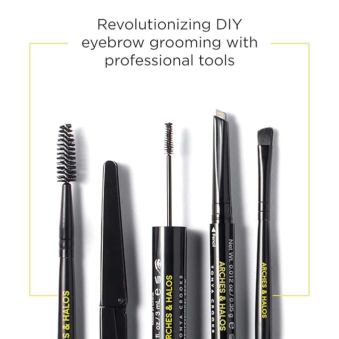 Arches and Halos Microfiber Tinted Brow Mousse - Richly Pigmented Eyebrow Shaper - Water Resistant Filler Pen - Vegan - Mocha Blonde - 0.11 oz