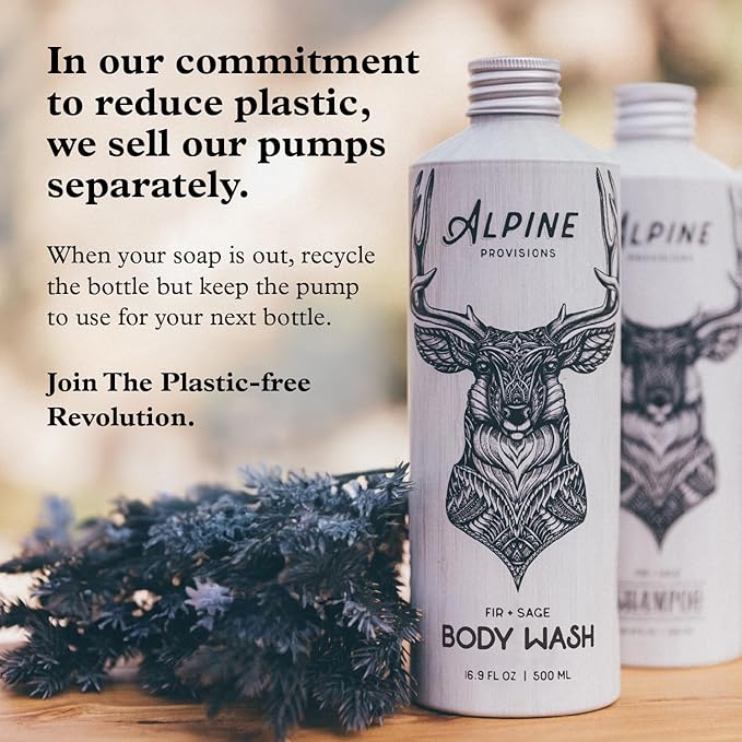 Alpine Provisions Cedar & Sandalwood Organic Shampoo for Men and Women - Natural for Hydration with Essential Oils, Jojoba, Aloe Vera - Vegan, Sulfate & Plastic Free - Plant-Based Hair Care 16.9 FL Oz