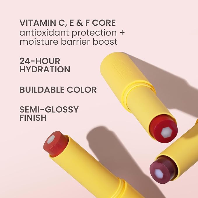 Burt’s Bees Stocking Stuffers, Tinted Boosted Balm, Cheeky Cherry, Hydrating Tinted Lip Balm, 24 Hour Lip Moisturizer with Responsibly Sourced Beeswax, 100% Natural Origin, 1 Count, 0.16oz