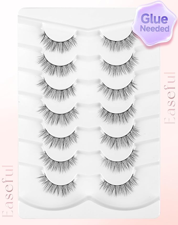 Natural Wispy Lashes Natural False Lashes Natural Look Fake Eyelashes False Eyelashes Strip Lashes Wispy Eyelashes Natural Look Light-05