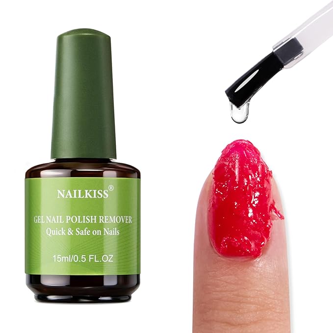 15ML Gel Nail Polish Remover, Professional Gel Polish Remover for Nails, Quick & Easy Polish Remover In 2-5 Minutes, No Need for Foil Soaking Or Wrapping