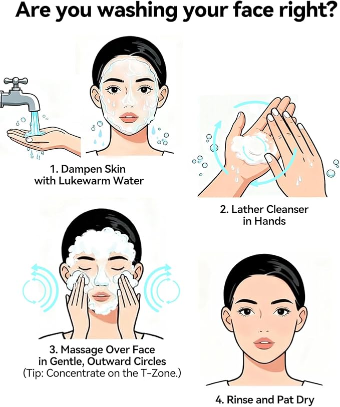 CKA Facial Deep Cleanser, Blackhead Makeup Remover 2 in 1 Dual-Chamber Foam Cleanser, Gentle Oil Control Minimizes Pores with Amazonian White Clay & Amino Acid, Daily Face Wash for Oily/Sensitive Skin