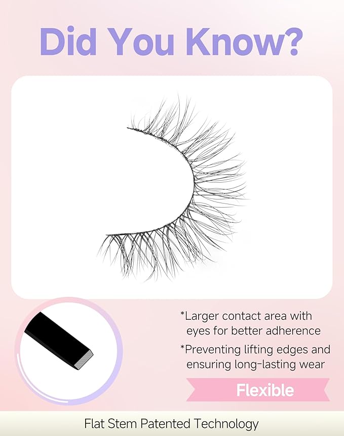 Natural Lashes Natural Eyelashes Natural Look Wispy Lashes Mink Lashes False Eyelashes Fake Eyelashes C Curl Lashes Strip Lashes Pure-08