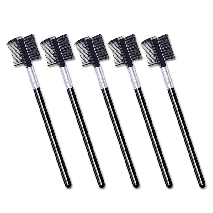 Eyelash Comb and Eyebrow brush, Eyelash Brush Comb Set (5PCS)