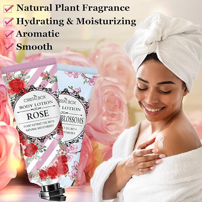 36 Pack Lotion for Dry Skin,Body Lotion for Women and Men,Stocking Stuffers for Women,Christmas Gifts Teacher Gifts,Bridesmaid Gifts,Natural Plant Scented Travel Size Lotion Bulk Body Moisturizers