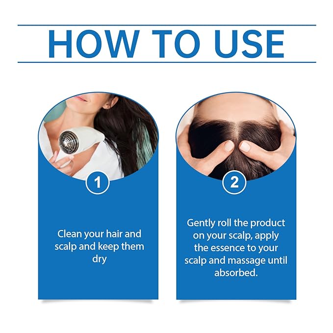 Rosemary Hair Growth Serum - Roll-On Hair Growth Serum with Redensyl & Anagain, Suitable for All Women's Hair Types(30ml)