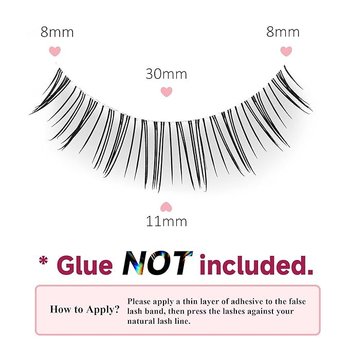 Fake Lashes Natural False Eyelashes Wispy Fake Eyelashes UT57