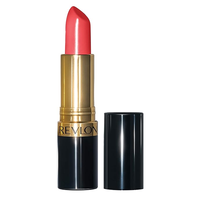 Revlon Super Lustrous Lipstick, Creamy Formula For Soft, Fuller-Looking Lips, Moisturized Feel, Fearless, 0.15 oz