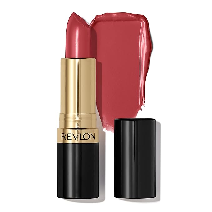 Revlon Super Lustrous Lipstick, Creamy Formula For Soft, Fuller-Looking Lips, Moisturized Feel, 415 Pink In The Afternoon, 0.15 oz