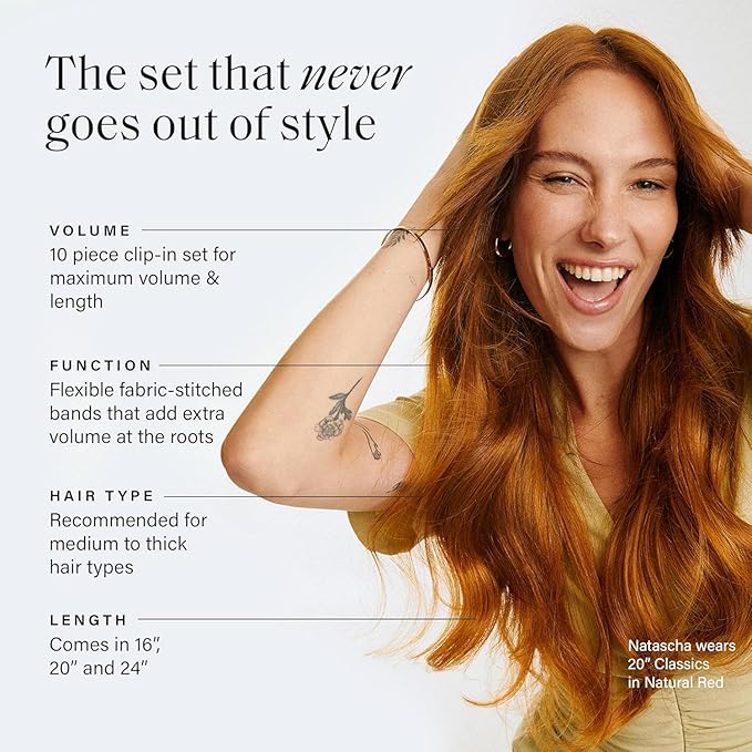 Luxy 100% Remy Human Hair, Classic 160g Clip-In Hair Extensions - 10 Wefts Multi-Dimensional Color for Natural Blending, Adds Volume & Length, Easy Apply & Remove 20" Dimensional Rooted Espresso Brown