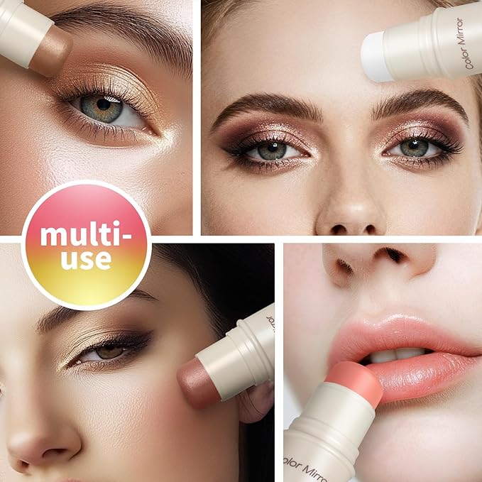 Multi-Use Makeup Stick - Blush, Lipstick, Eyeshadow & Highlighter For All Skin, Buildable Color, Long-Lasting, Lightweight, Natural Soft Finish(58 Acorn Matte), 0.158 oz