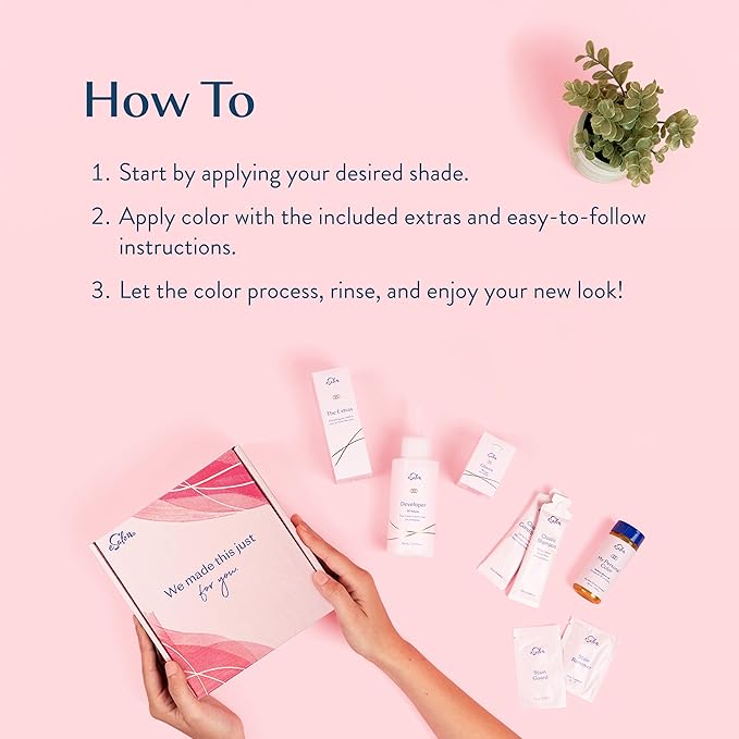 eSalon Permanent Hair Color & Hair Dye Complete Kit - Dark Blonde Copper Gold - Personal Colorist Kit for Up To 100% Gray Coverage for All Hair Types - Professional-Grade Ammonia-Free Hair Dye