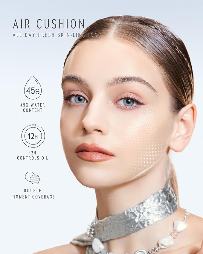 TIMELESS LUMINA MATTE PERFECTION CUSHION | Full Coverage, Weightless, Skin fit, Velvety Matte Finish, Oil-Control Waterproof Fondation, Sweatproof Flawless BB Cream CC (03W WARM FAWN)