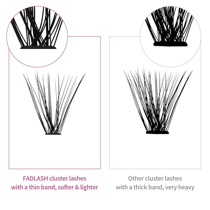 Individual Lashes 240pcs Cluster Lashes 30D+40D DIY Eyelash Extension D Curl 0.07 Natural Individual Lash Extensions False Eyelashes at Home (30D+40D-0.07D, 14mm)
