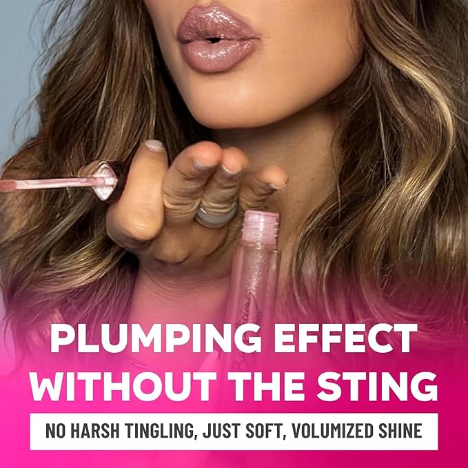 Pink Lip Gloss for Women – Infused with Vitamin E – Non-Sticky, Long Lasting, High Shine, Clean Formula – Pink Lipgloss, 1 Pack