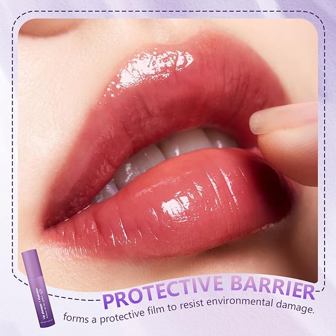 2Pcs Lip Plumper + Hydrator Lip Balm, High-Shine Moisturizer for Smooth, Plumping Lip Cream and Gloss, Instant Volumizing Gloss with Hyaluronic Acid & Anti-Aging Ingredients