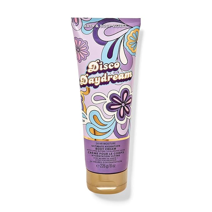 Bath & Body Works Disco Daydream Ultimate Hydration Body Cream Gift Set For Women, 8 Fl Oz (Disco Daydream)