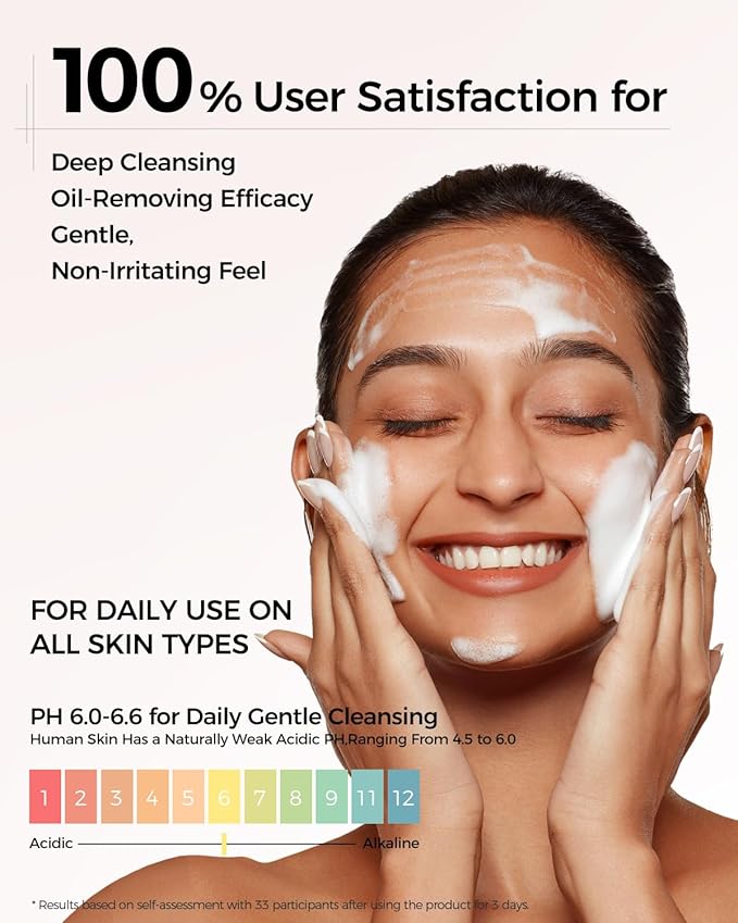 CKA Facial Deep Cleanser 2 Pack, Blackhead Makeup Remover 2 in 1 Dual-Chamber Foam Cleanser, Gentle Oil Control Minimizes Pores with Amazonian White Clay & Amino Acid, Daily Face Wash for Oily Skin