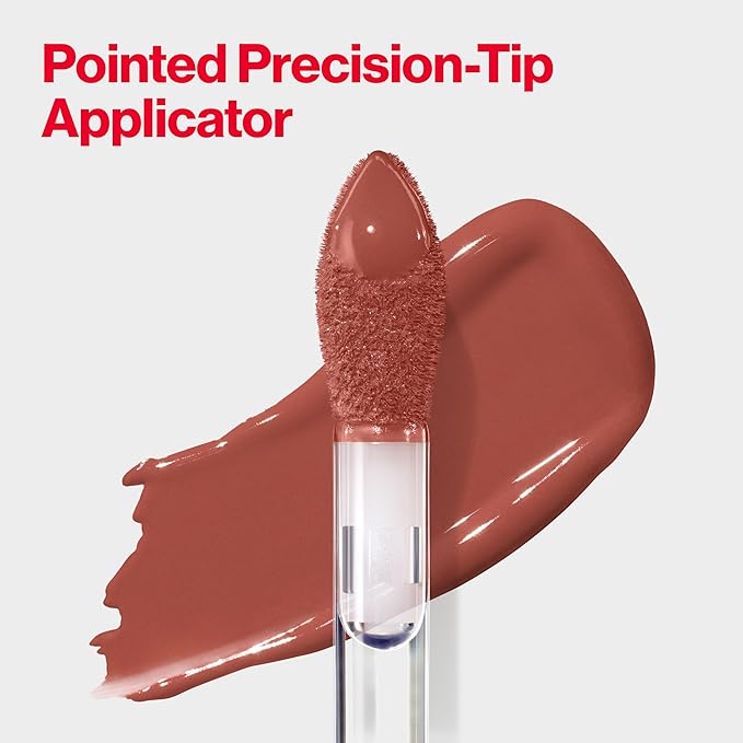 REVLON ColorStay Satin Ink Crown Jewels Liquid Lipstick, Longlasting & Waterproof Lipcolor, Moisturizing Creamy Formula Infused with Black Currant Seed Oil, 038 Citrine Queen, 0.17 fl oz.