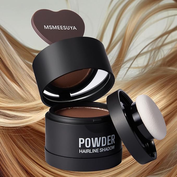 Hairline Powder Instantly, Fill In Fine or Root Touch up powder,Thinning Hair Instantly Thicker Touch Up for Windproof&Sweatproof, Darkroot touch up for Men & Women (LIGHT BLONDE丨0.14Ounce)