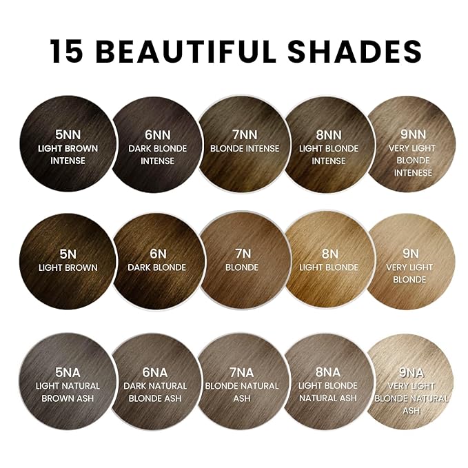 MOEHAIR 6NA Permanent Hair Color (Dark Natural Blonde Ash) | Hair Color for 100% Gray Coverage | Infused with Keratin | Adds Shines & Smoothens Hair | Non-Drippy (3.38 Fl. Oz)