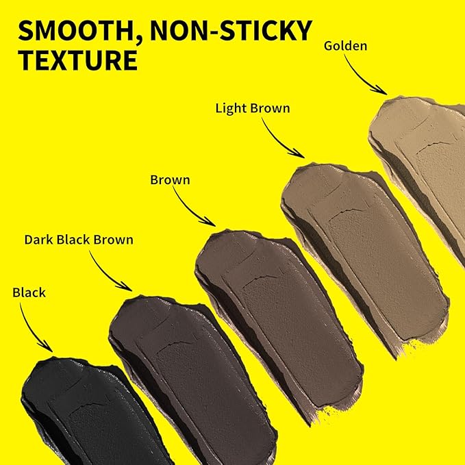 SEVICH Dual-Ended Root Touch Up Stick - Waterproof Hairline Enhancer for Sparse Hairlines & Gray Coverage, Non-Sticky Scalp Concealer with Beeswax, Instant Volume & Natural Look (Dark brown)