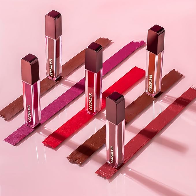 Colorbar Powerkiss Vegan Matte Lipcolor - Hydrating Matte Lipstick - Talc-Free and Highly Pigmented Liquid Lipstick - 003 Hot Fire - 0.16 oz
