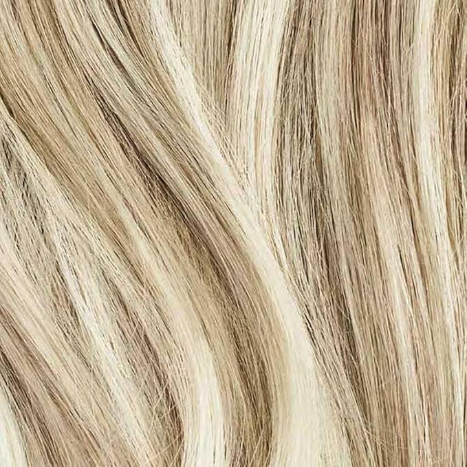 Luxy 100% Remy Human Hair, Classic 160g Clip-In Hair Extensions - 10 Wefts Multi-Dimensional Color for Natural Blending, Adds Volume & Length, Easy Apply & Remove 20" Beige Blonde Balayage