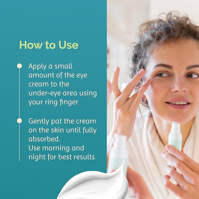 Skön Bakuchiol Eye Cream – Anti-Aging Eye Cream for Wrinkles, Puffiness & Dark Circles – Hydrating Undereye Cream with Hyaluronic Acid & Shea Butter, Brightening Eye Treatment for All Skin Types, 15ml