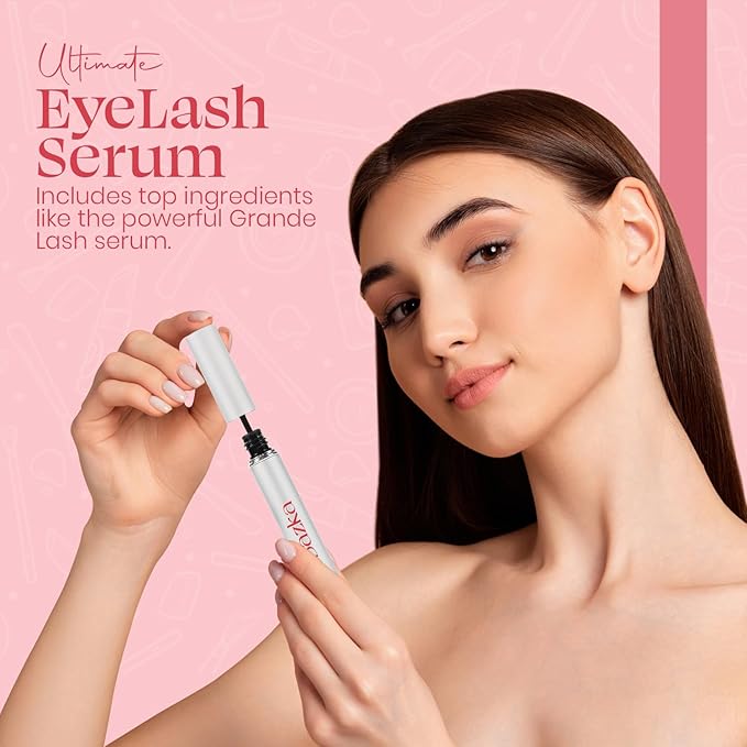 Bazka Eyelash Serum : Enhance Lash Growth & Thickness, Longer & Nourishing Formula for Prevent Moisture Loss, Twice per day (3.5mL)
