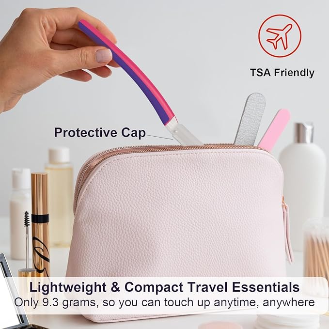 Dermaplane Razor for Women Face, Eyebrow Razor, Face Razors for Women, Dermaplaning Tool, Travel Essentials, (12 pcs, Fuchsia)