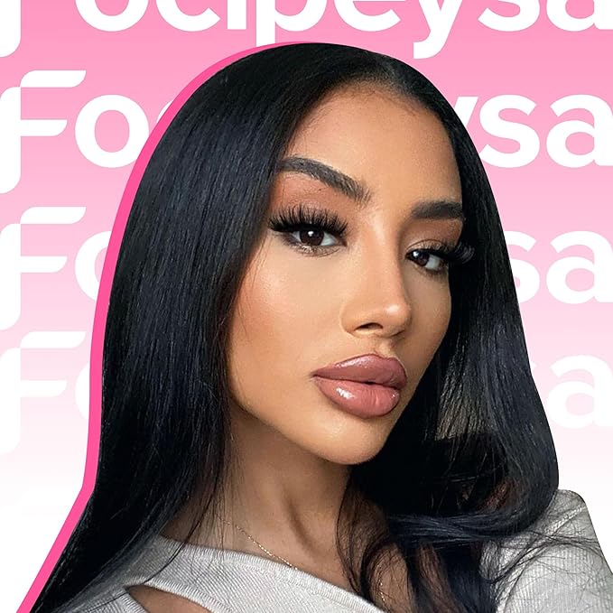 Focipeysa D Curl Lash Fluffy Volume Eyelash Thick False Eyelashes 16mm Lashes 8D Faux Mink Lash Dramatic Strip Eyelash Pack Lash that Look Like Extension 7 Pairs