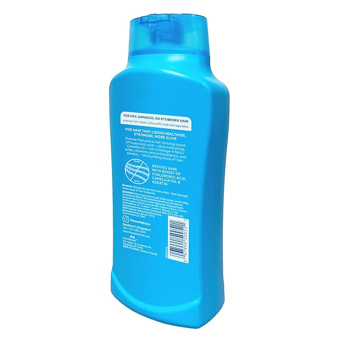 FINESSE Restore + Strengthen Moisturizing 2in1 Shampoo + Conditioner, 24 Ounce (Pack of 6)
