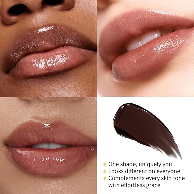 URQT 2Pcs Black Berry Tint Honey Lipstick Tinted Lip Balm – Moisturizing Sheer Lip with Natural Shine, Hydrating & Lightweight Lip Tint, Long-Lasting Dark Cherry Tinted Balm Lip Stain