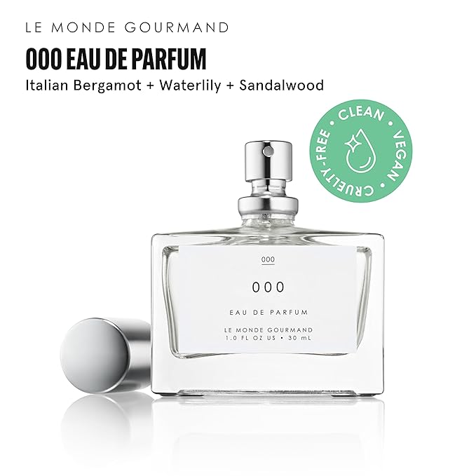 Le Monde Gourmand 000 Spray Eau de Parfum with Sandalwood, Bergamot, Water Lily Perfume Notes - 1 fl oz (30 ml)